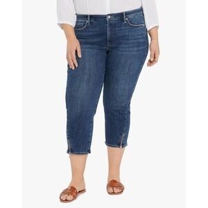NYDJ Lift x‎ Tuck Technology Capri Jeans Women's Size 20W Med Wash Ankle Zipper